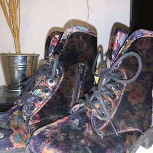 Madden girl floral print boots